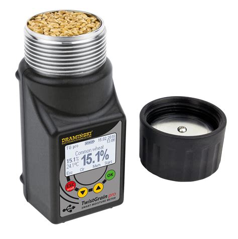 custom grain moisture meter draminski|Draminski Twist Grain Moisture Meter, Field Pocket Size LCD.